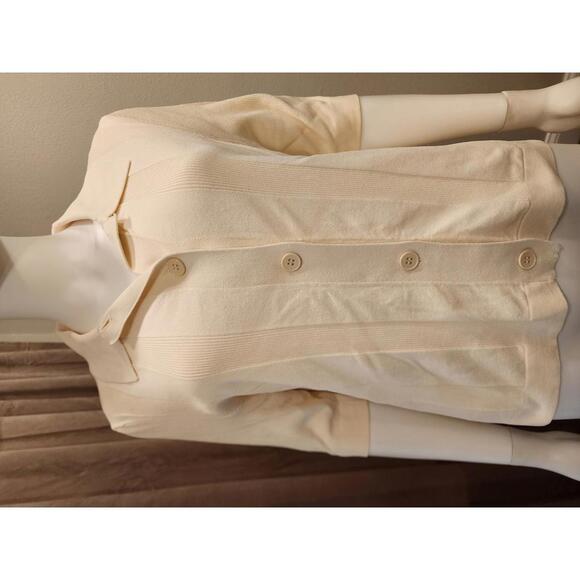 COS Cream knit collared Women's button down - Picture 1 of 8